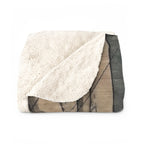 German Shorthaired Pointer sherpa blanket by Tritan, folded