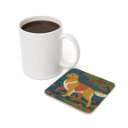 Golden Retriever Drink Coaster by Tritan, size and detail view