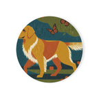 Golden Retriever Drink Coaster by Tritan, front studio view