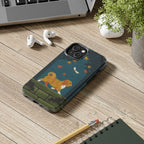 Havanese tough phone case by Tritan, on a desk