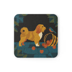 Havanese Drink Coaster by Tritan, angled detail view