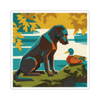 Labrador Retriever vinyl sticker by Tritan, front