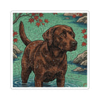 Labrador Retriever vinyl sticker by Tritan, front