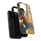 Miniature Schnauzer tough phone case by Tritan, two-piece layers