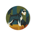 Miniature Schnauzer Drink Coaster by Tritan, front studio view