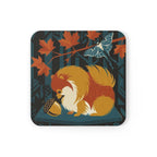 Pomeranian Drink Coaster by Tritan, angled detail view