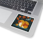 Pomeranian vinyl sticker by Tritan, on a laptop