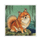 Pomeranian vinyl sticker by Tritan, front
