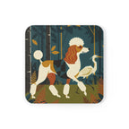 Poodle Drink Coaster by Tritan, angled detail view