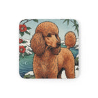 Poodle Drink Coaster by Tritan, angled detail view