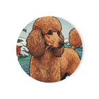 Poodle Drink Coaster by Tritan, front studio view