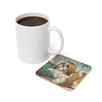 Shih Tzu Drink Coaster by Tritan, size and detail view