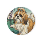 Shih Tzu Drink Coaster by Tritan, front studio view