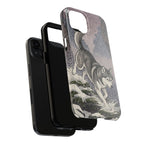 Siberian Husky tough phone case by Tritan, two-piece layers