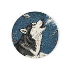 Siberian Husky Drink Coaster by Tritan, front studio view