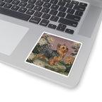 Yorkshire Terrier vinyl sticker by Tritan, on a laptop
