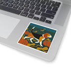 Beagle vinyl sticker by Tritan, on a laptop