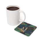 Boston Terrier Drink Coaster by Tritan, size and detail view