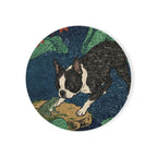 Boston Terrier Drink Coaster by Tritan, front studio view