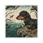 Dachshund vinyl sticker by Tritan, front