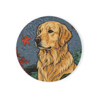 Golden Retriever Drink Coaster by Tritan, front studio view