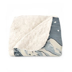 Miniature Schnauzer sherpa blanket by Tritan, folded