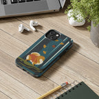 Pomeranian tough phone case by Tritan, on a desk