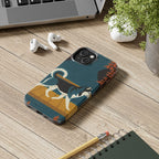 Siberian Husky tough phone case by Tritan, on a desk