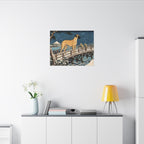 Great Dane canvas print by Tritan, desk wall