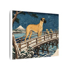 Great Dane canvas print by Tritan, side