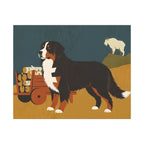 Bernese Mountain Dog canvas print by Tritan, front