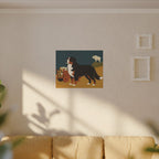 Bernese Mountain Dog canvas print by Tritan, sofa wall