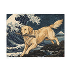 Golden Retriever canvas print by Tritan, front