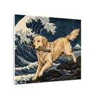 Golden Retriever canvas print by Tritan, side