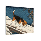 Beagle canvas print by Tritan, side
