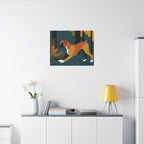 Boxer canvas print by Tritan, desk wall