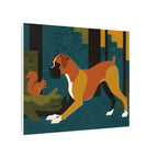 Boxer canvas print by Tritan, side