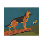 German Shepherd canvas print by Tritan, front