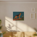 German Shepherd canvas print by Tritan, sofa wall