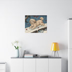 Havanese canvas print by Tritan, desk wall