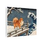 Pomeranian canvas print by Tritan, side