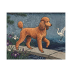 Poodle canvas print by Tritan, front