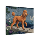 Poodle canvas print by Tritan, side