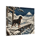 Rottweiler canvas print by Tritan, side