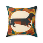 Dachshund Throw Pillow Cushion by Tritan, room context view