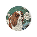 Cavalier King Charles Spaniel Drink Coaster by Tritan, front studio view
