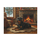 Rottweiler Acrylic canvas print by Tritan, front