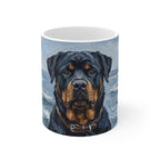 Rottweiler Acrylic ceramic mug by Tritan, front