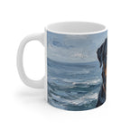 Rottweiler Acrylic ceramic mug by Tritan, left handle