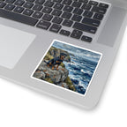 Rottweiler Acrylic vinyl sticker by Tritan, on a laptop